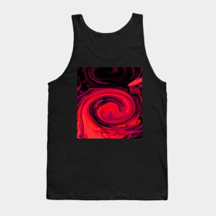 Red Swirls Tank Top